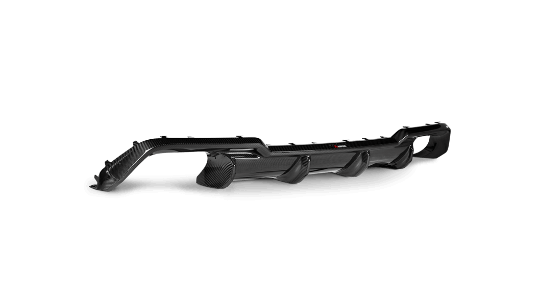 BMW High Gloss Carbon Fiber Rear Diffuser - Akrapovic DI-BM/CA/7/G