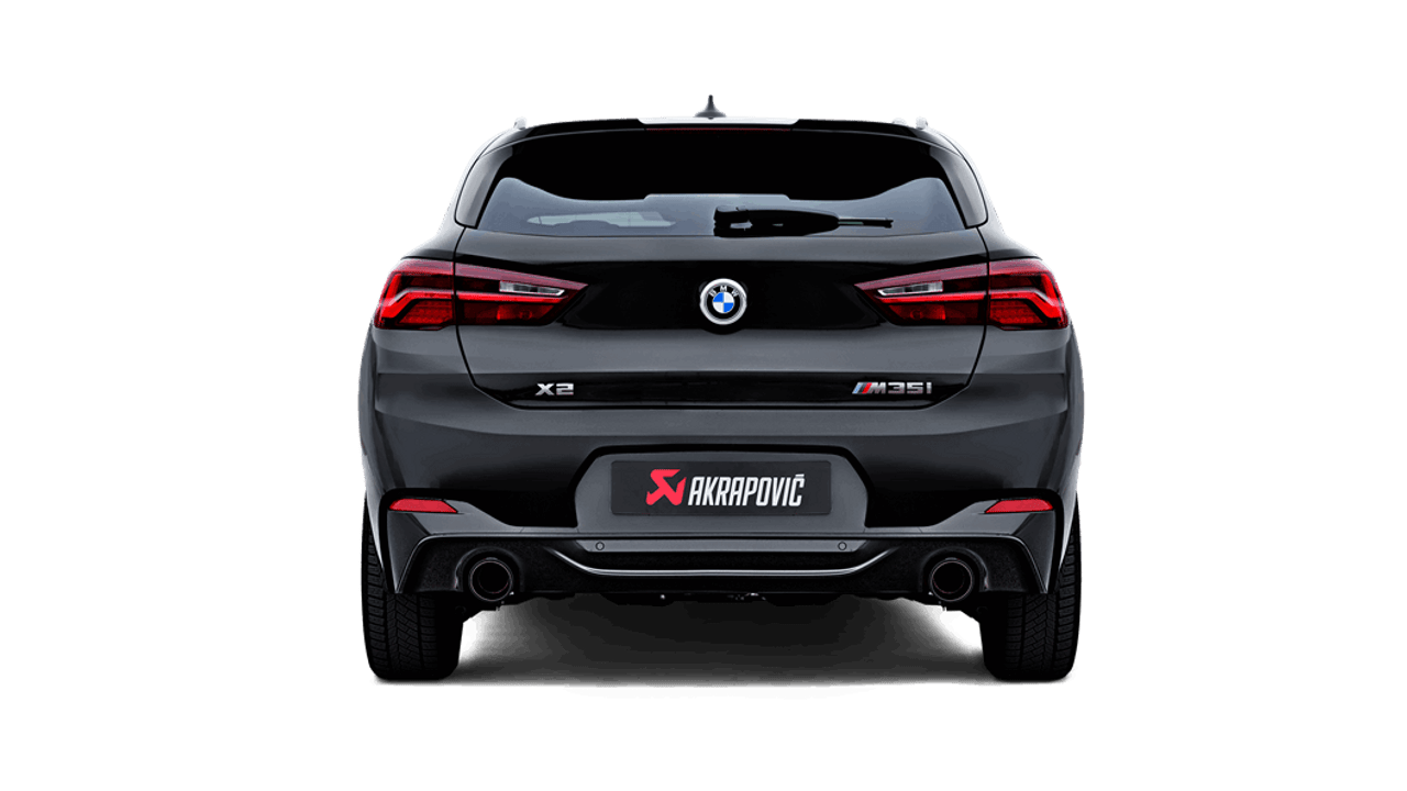 BMW Slip On Line Axle Back Exhaust with Carbon Fiber Tips - Akrapovic S-BM/T/15H