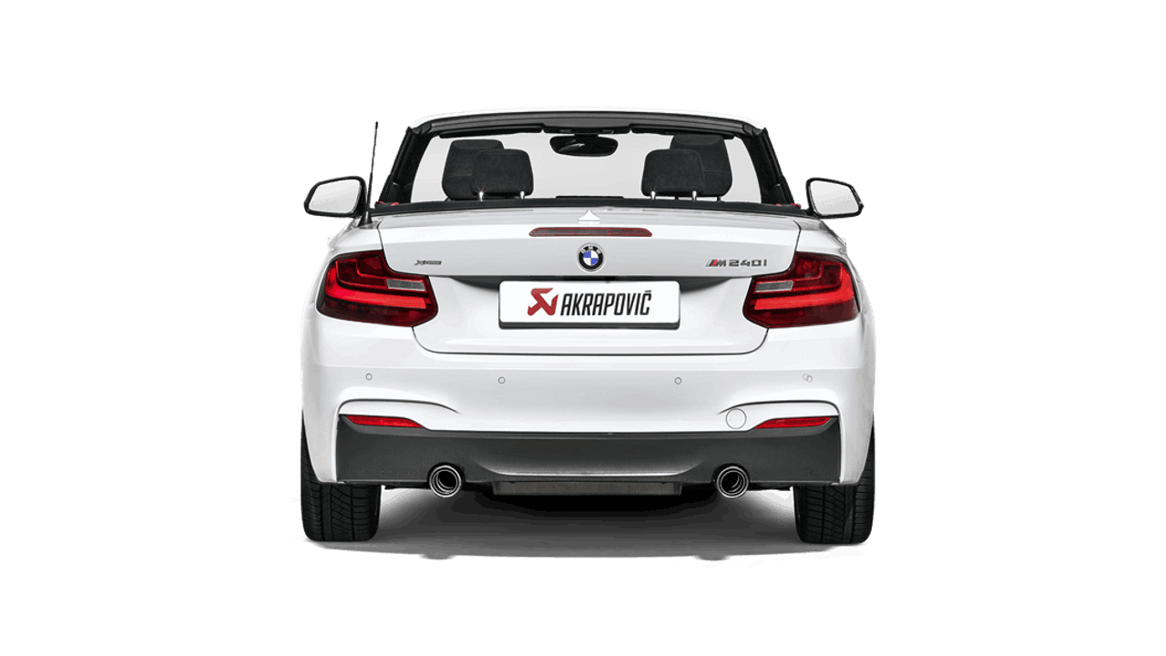 BMW Evolution Line Cat Back Exhaust with Carbon Fiber Tips - Akrapovic MTP-BM/SS/4H