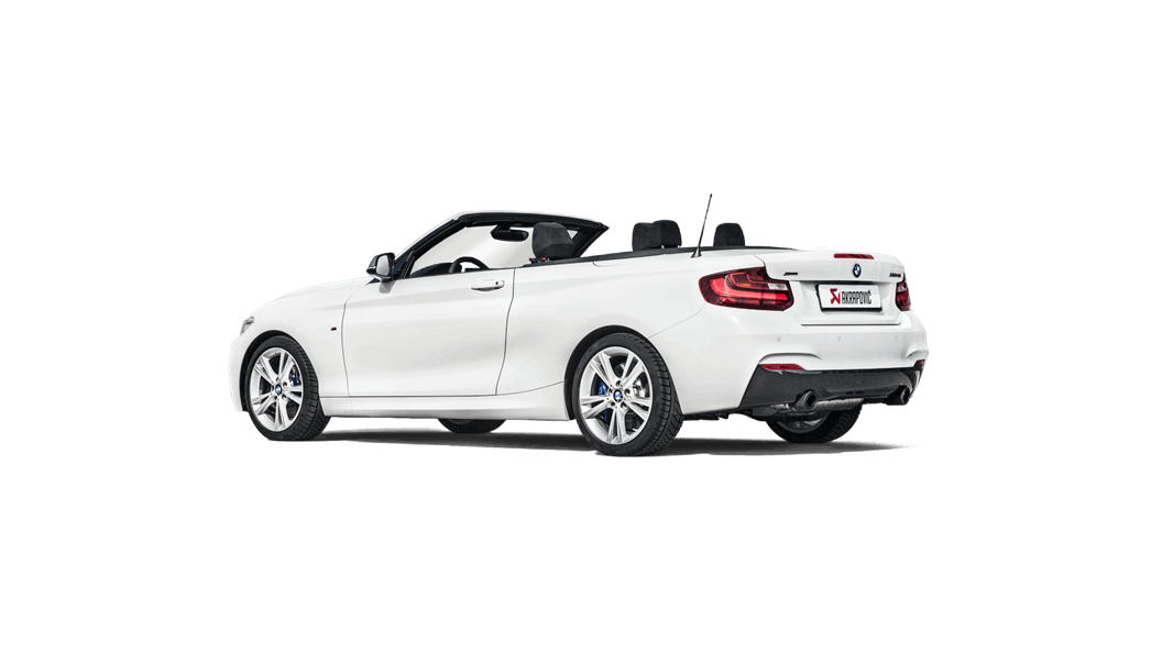 BMW Evolution Line Cat Back Exhaust with Carbon Fiber Tips - Akrapovic MTP-BM/SS/4H