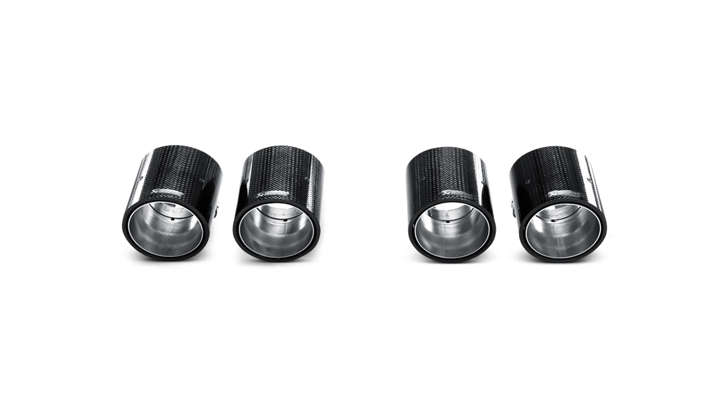 BMW Carbon Fiber Tail Pipe Set - Akrapovic TP-CT/5