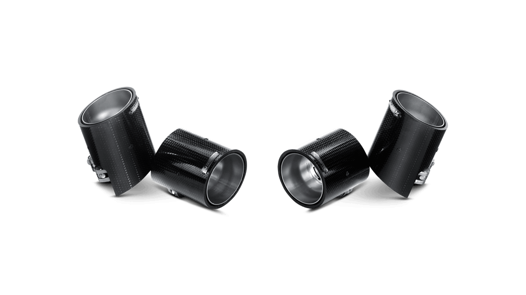BMW Carbon Fiber Tail Pipe Set - Akrapovic TP-CT/5