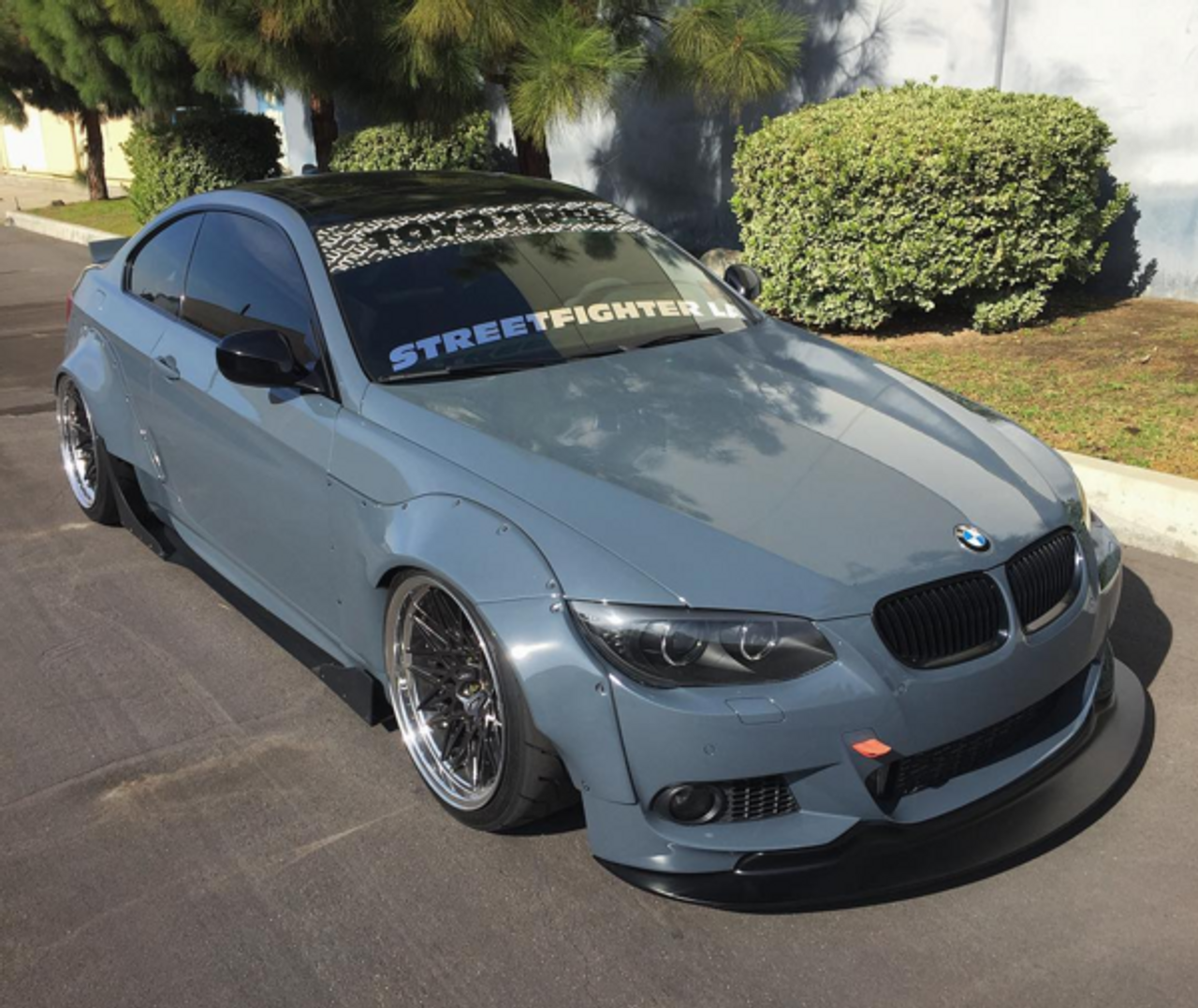 BMW E92 Carbon Fiber M-Tech Front Lip - STREETFIGHTER LA SFXLA-E92-CBNLIP