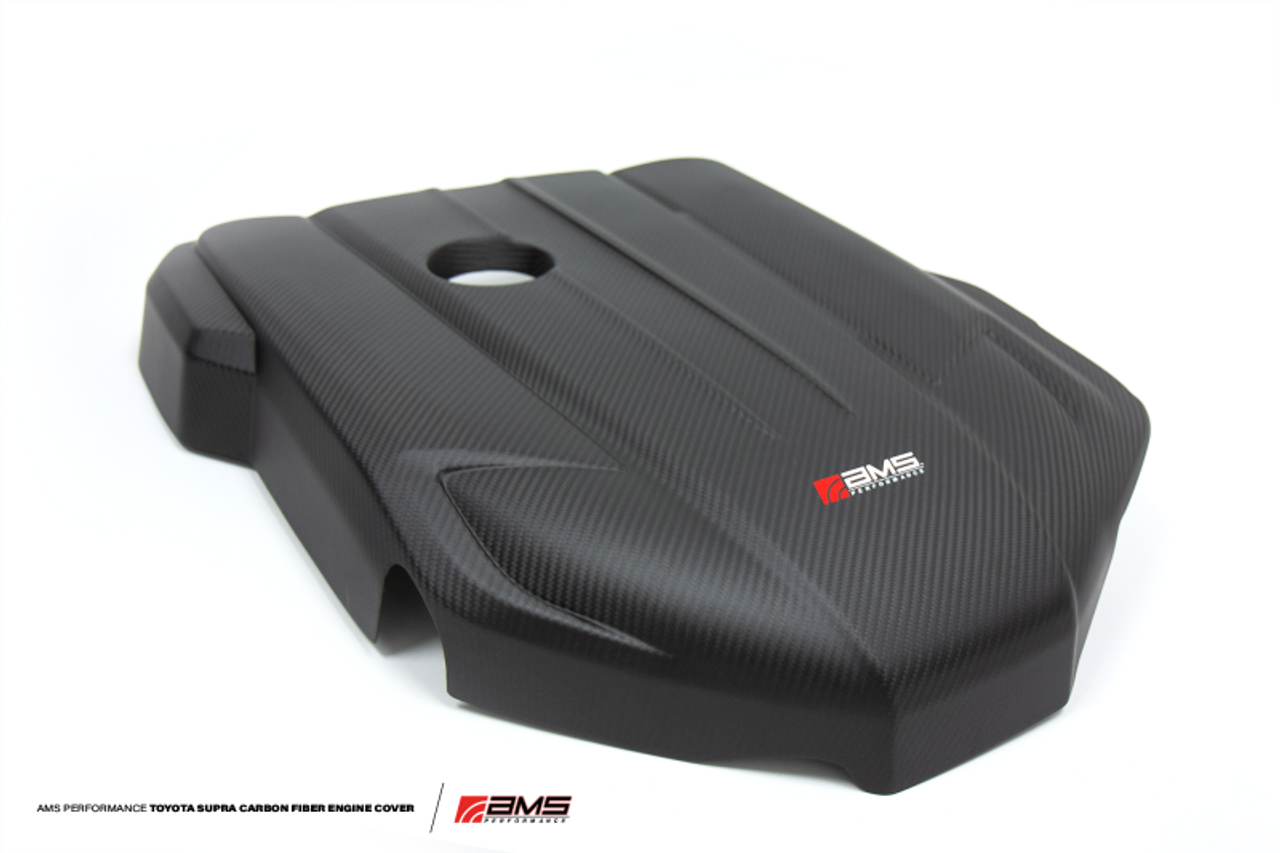 Toyota GR Supra Carbon Fiber Engine Cover - AMS Performance 38.06.0001-1