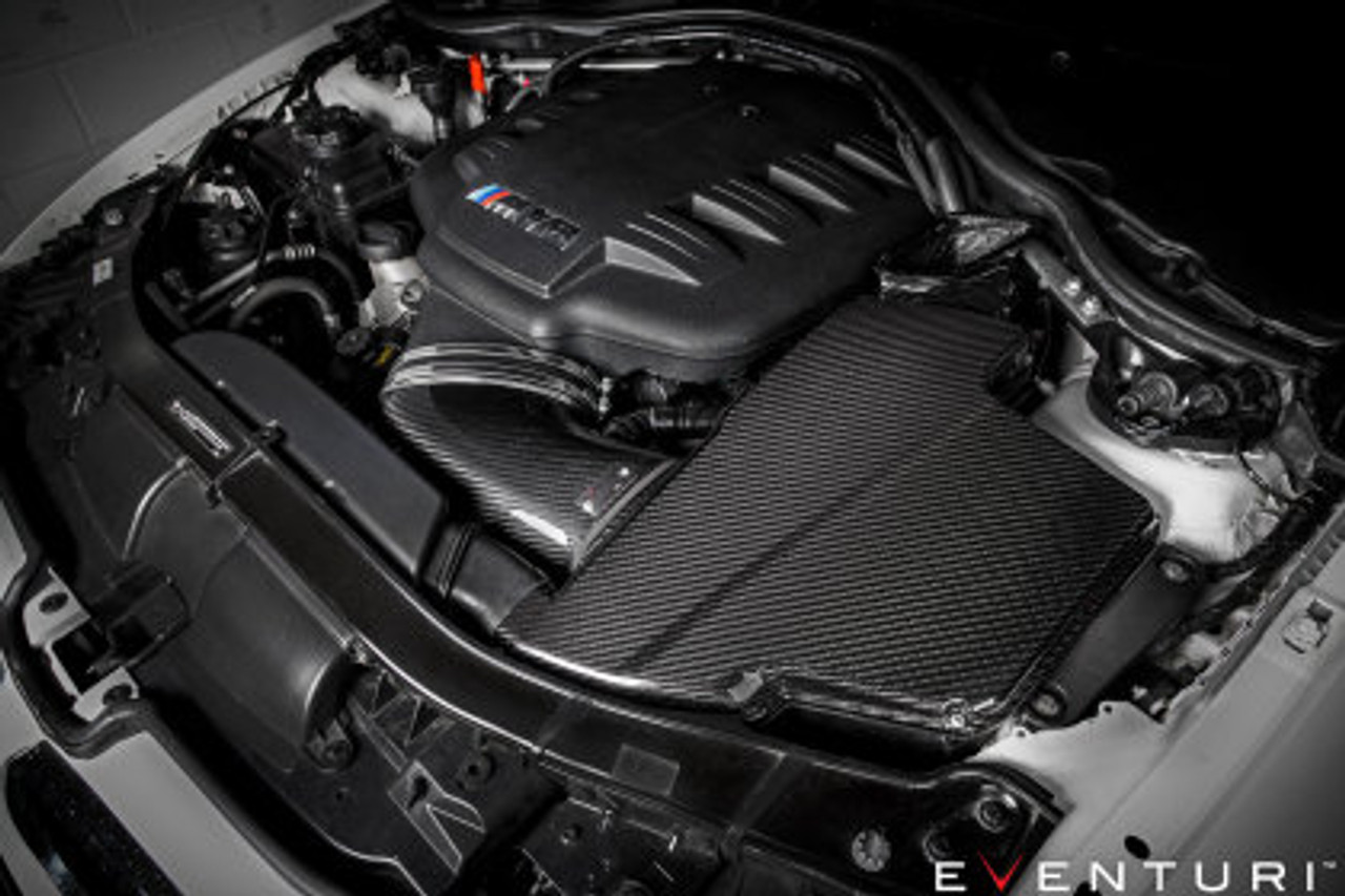 BMW Matte Black Carbon Fiber Airbox Lid - Eventuri EVE-E9X-CFM-ARB