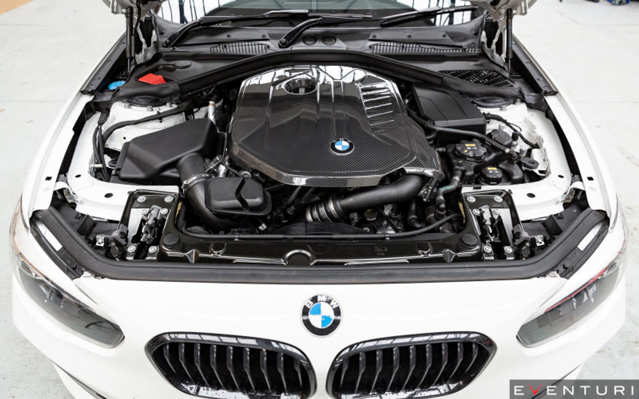 BMW Black Carbon Engine Cover - Eventuri EVE-B58F-CF-ENG