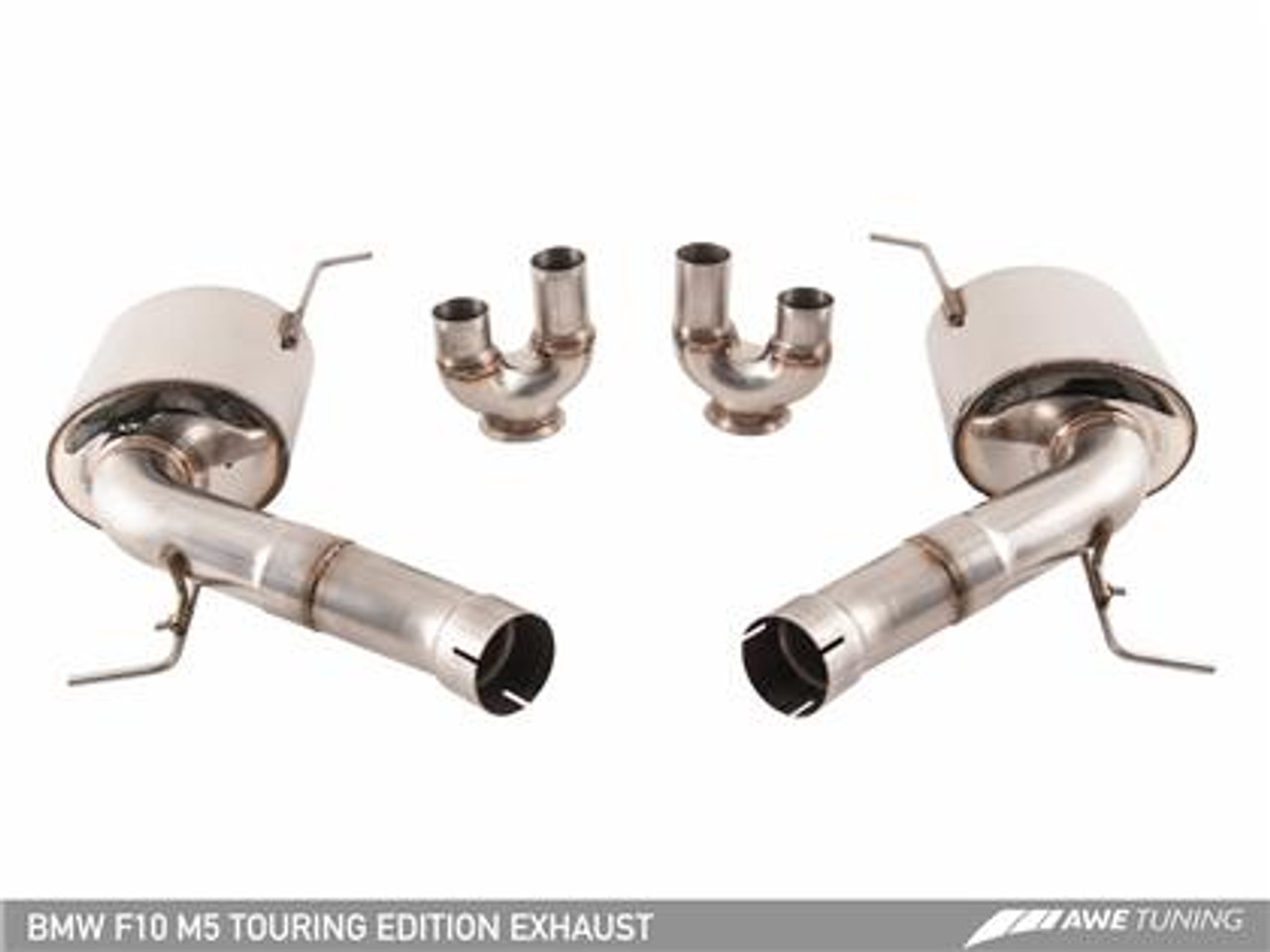 BMW Touring Edition Axle Back Exhaust with Chrome Silver Tips - AWE Tuning 3015-42062