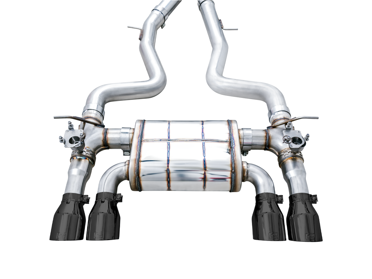 BMW SwitchPath Cat Back Exhaust with Diamond Black Tips - AWE Tuning 3025-43074