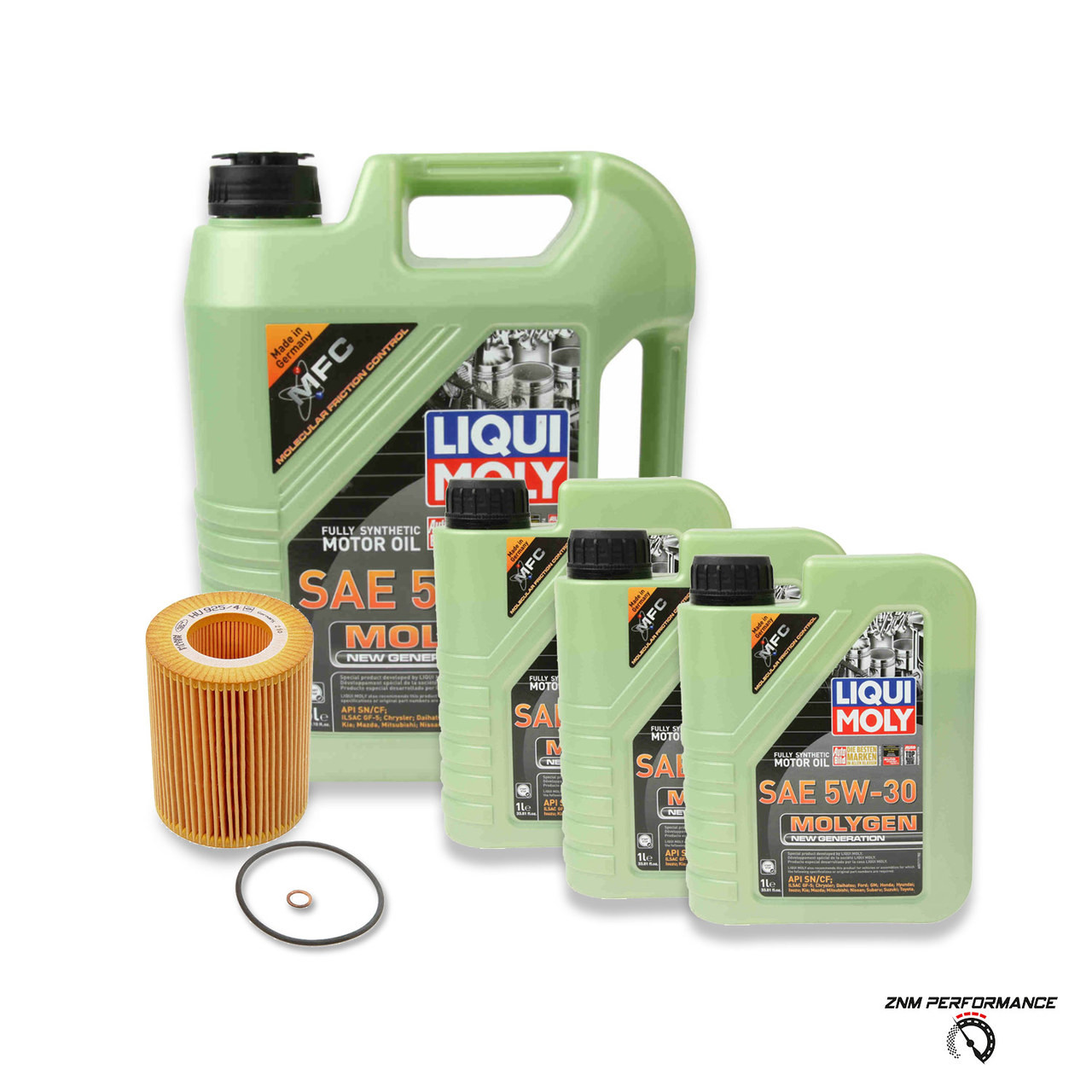 BMW 5W-30 Molygen Oil Change Kit - Liqui Moly 11427512300LM