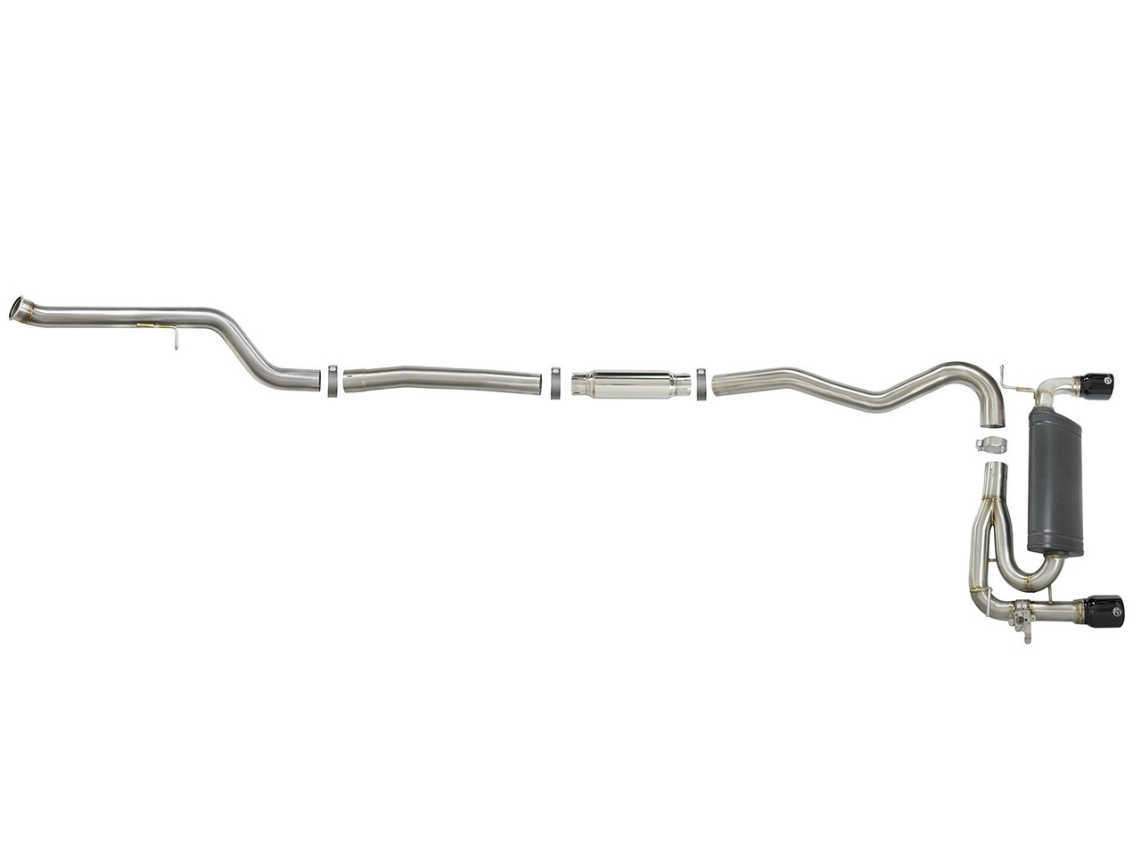 BMW MACH Force-Xp 3in to 2.5in 304 Stainless Steel Cat-Back Exhaust System - aFe POWER 49-36340-B