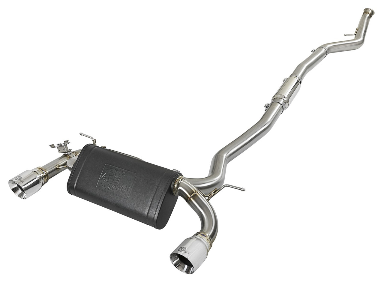BMW MACH Force-Xp 3in to 2.5in 304 Stainless Steel Cat-Back Exhaust System - aFe POWER 49-36340-P