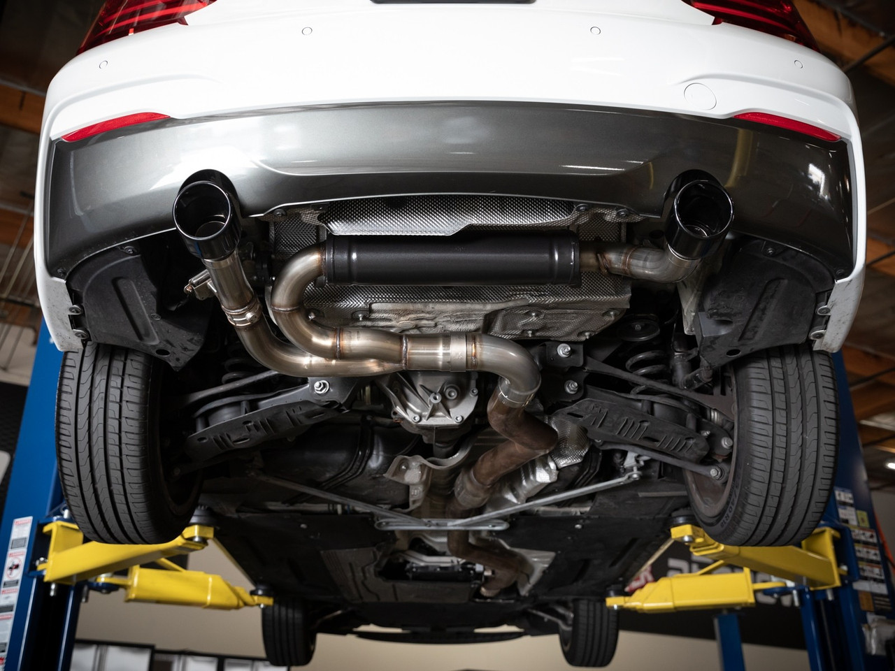 BMW MACH Force-Xp 3in to 2.5in 304 Stainless Steel Axle-Back Exhaust System - aFe POWER 49-36348-B