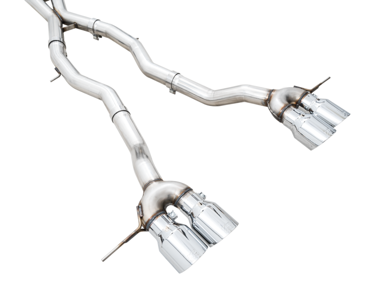 BMW Track Edition Cat Back Exhaust with Chrome Silver Tips - AWE Tuning 3020-43482