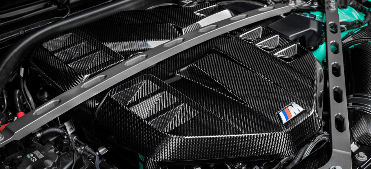 BMW Gloss Black Carbon Fiber Engine Cover - Eventuri EVE-G8XM-CF-ENG