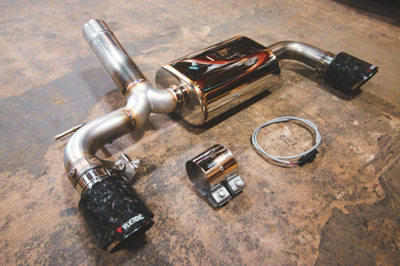 BMW Valve Sport Axle Back Exhaust System - Valvetronic Designs BMW.F.VSES (Forged Carbon Tips)