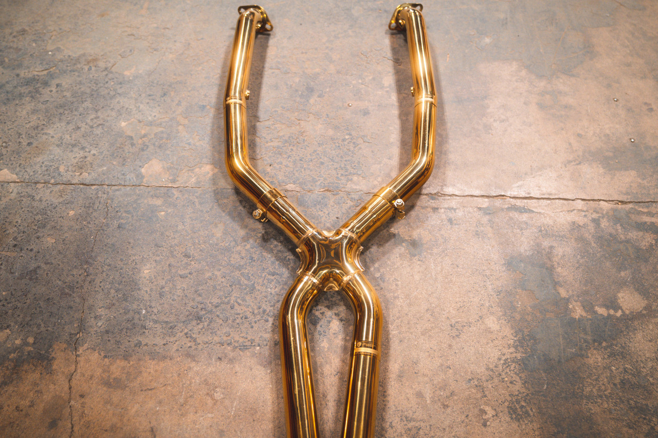 BMW V2 Gold Valved Race Exhaust System - Valvetronic Designs BMW.E9X.M3.VSES.DR.AG