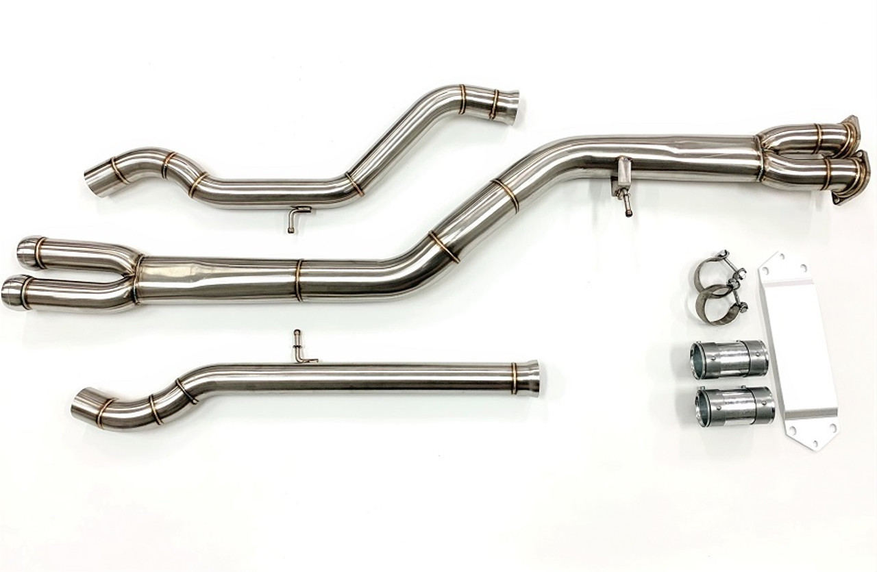 BMW S55 Single Midpipe with Brace - Mastery of Art & Design MAD-031