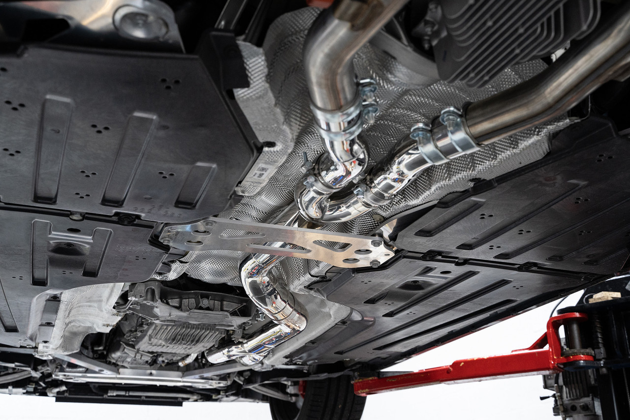 BMW S58 Single Midpipe with Brace - Mastery of Art & Design MAD