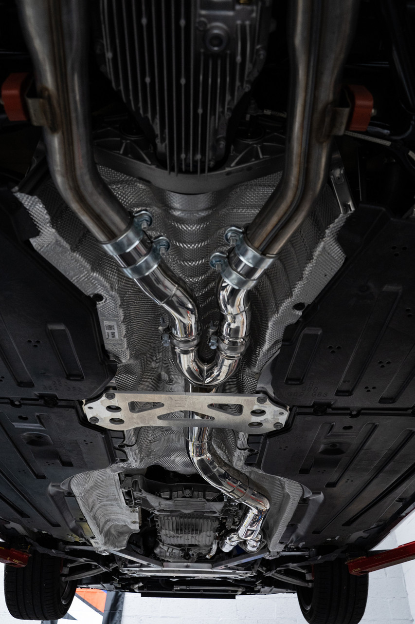 BMW S58 Single Midpipe with Brace - Mastery of Art & Design MAD