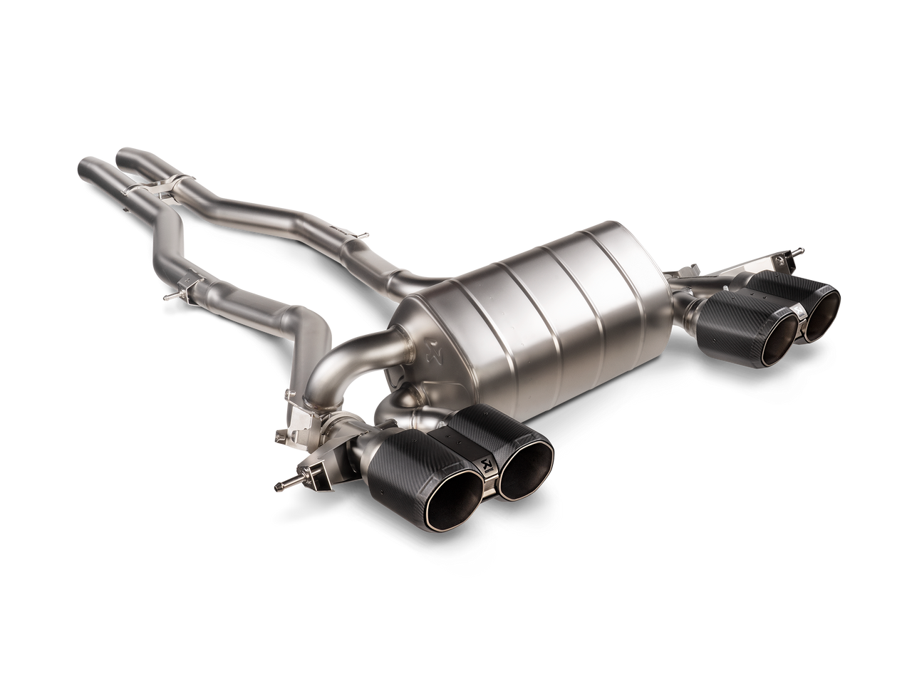 BMW Slip On Line Axle Back Exhaust - Akrapovic S-BM/TI/33H