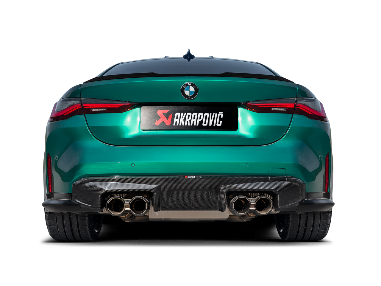 BMW Slip On Line Axle Back Exhaust - Akrapovic S-BM/TI/33H