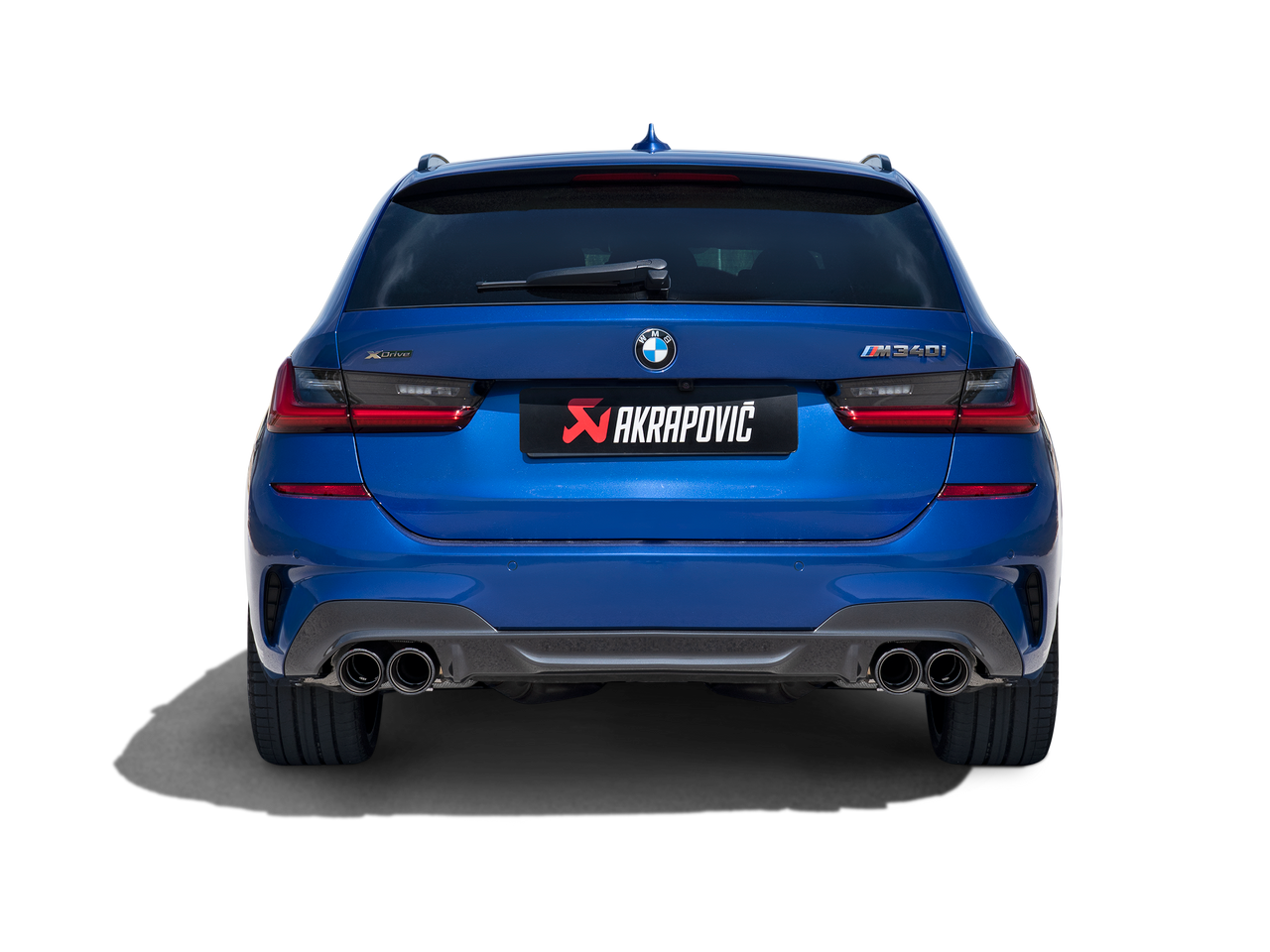 BMW Slip On Line Axle Back Exhaust - Akrapovic S-BM/T/30H
