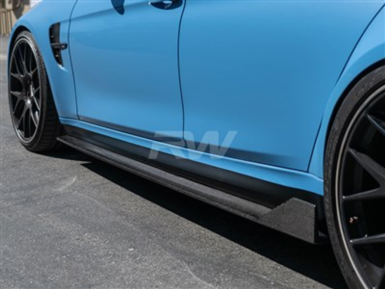BMW RWS Type I Carbon Fiber Side Skirt Extensions - RW Carbon BMWF8X037