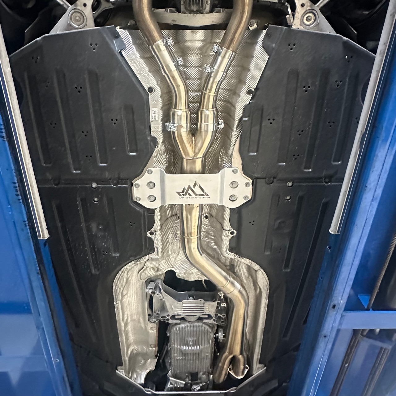 BMW G8X S58 4" Fatboy Single Midpipe - Mastery of Art and Design MAD-124