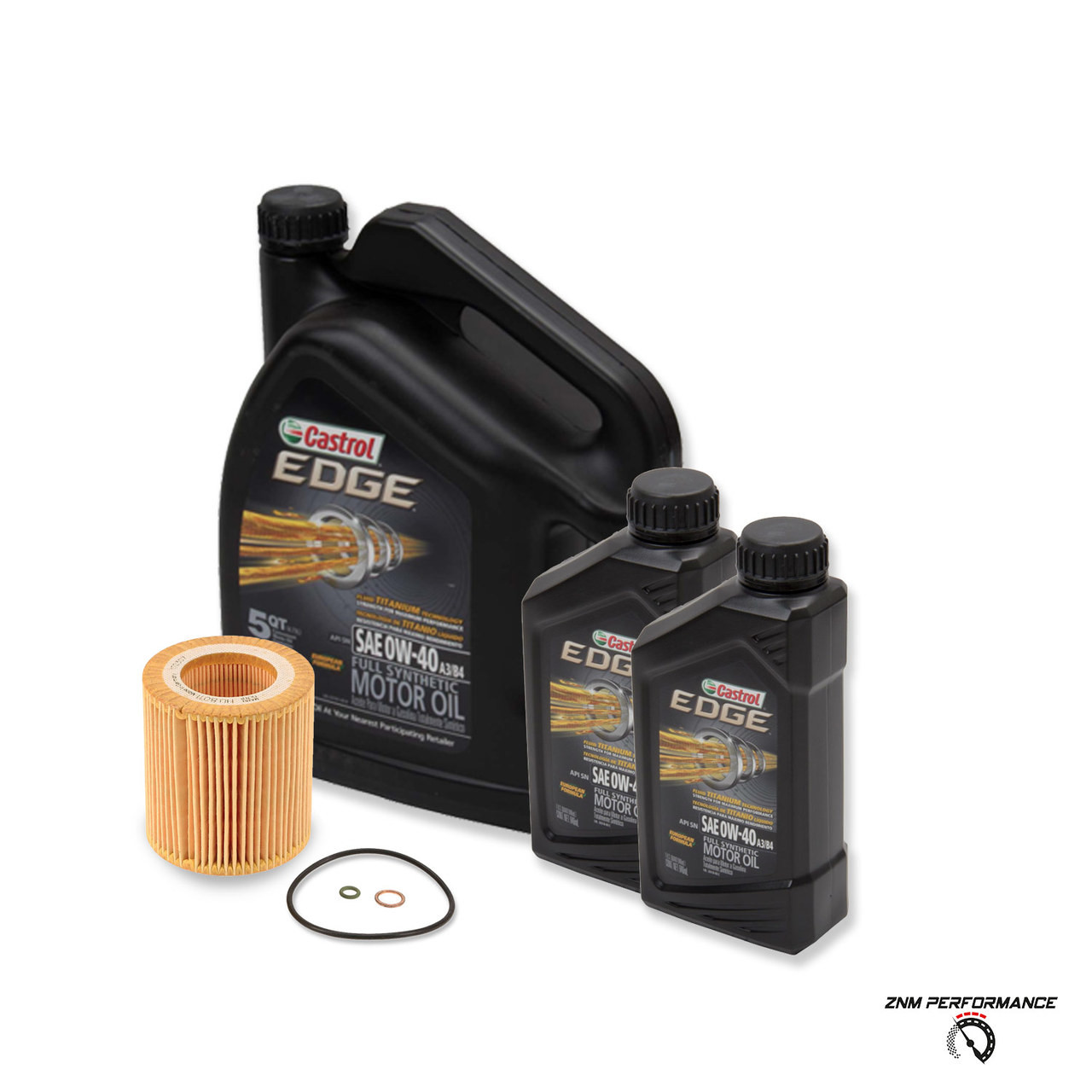 Bmw Oil Change Kit 0w 40 Castrol Edge 11427854445cs Znm Performance