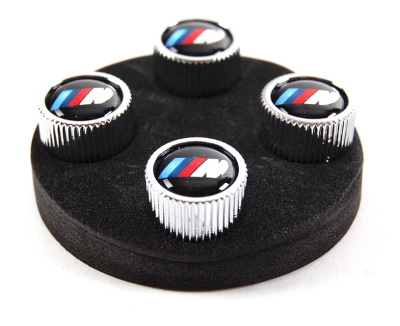 BMW M Logo Valve Stem Cap (Set of 4) - Genuine BMW 36110421543