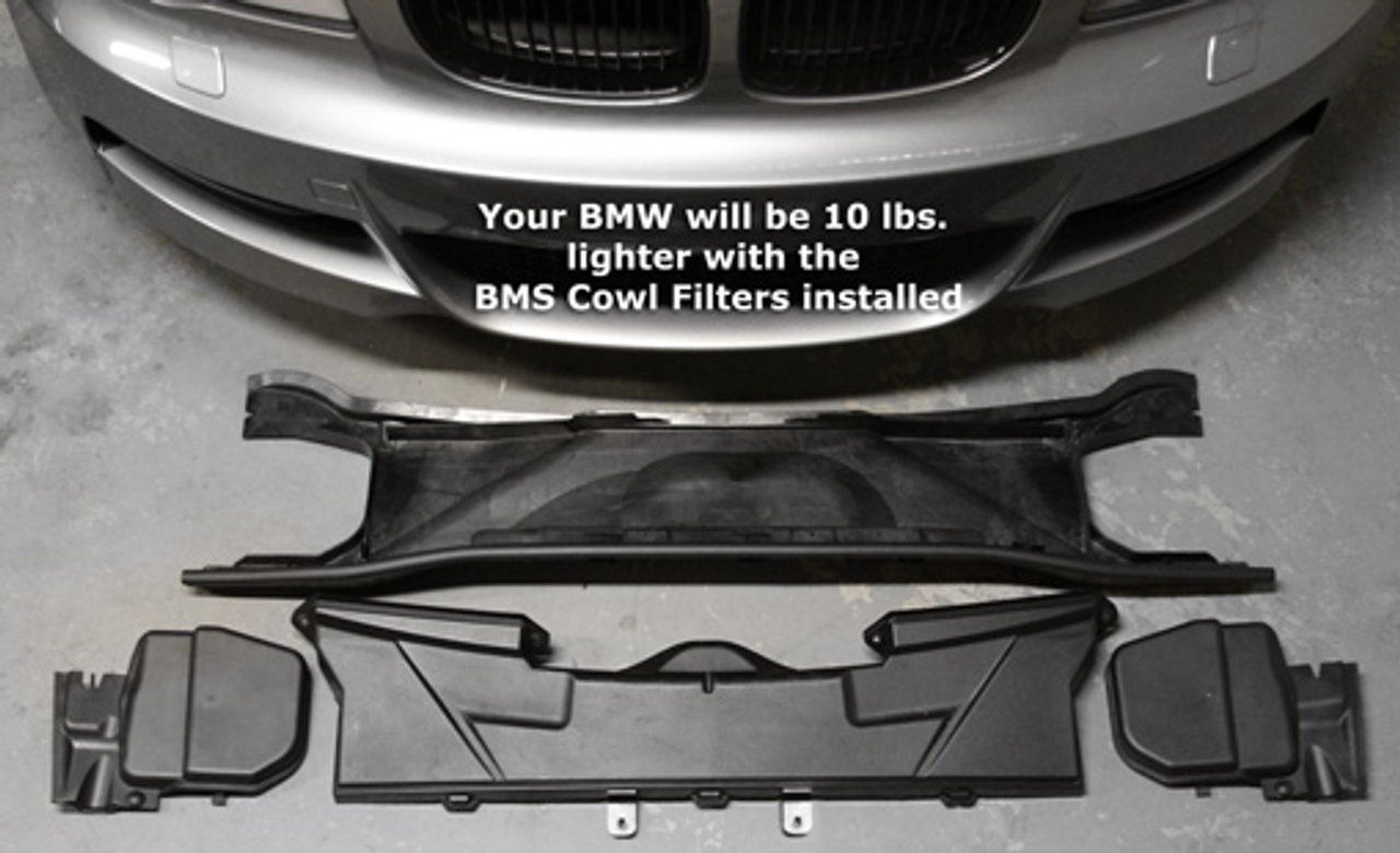 BMW E Chassis Cowl Filters - Burger Motorsports BMS-COWL-E