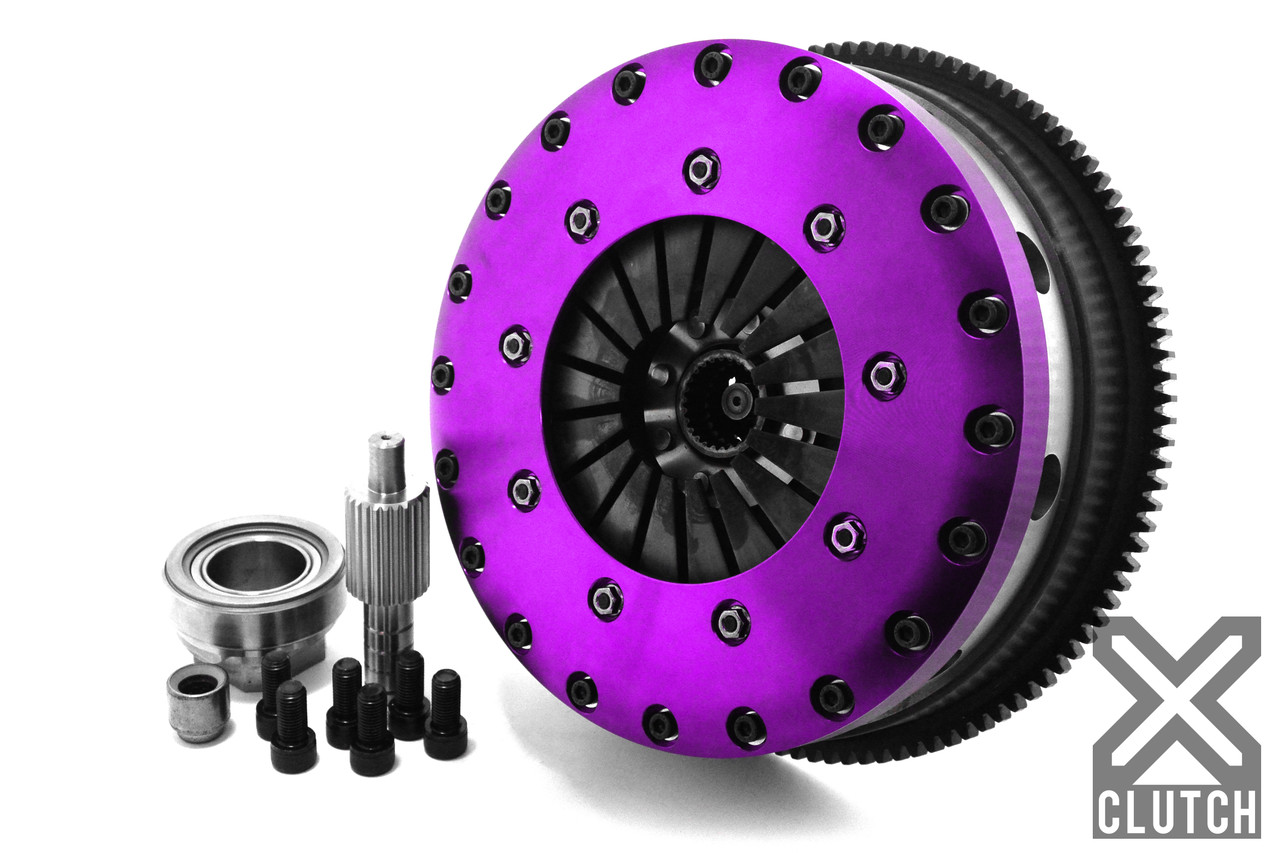 BMW Clutch Kit Inc Chromoly Flywheel; 9 inch Twin Carbon Blade Clutch Disc - XClutch XKBM23594-2P