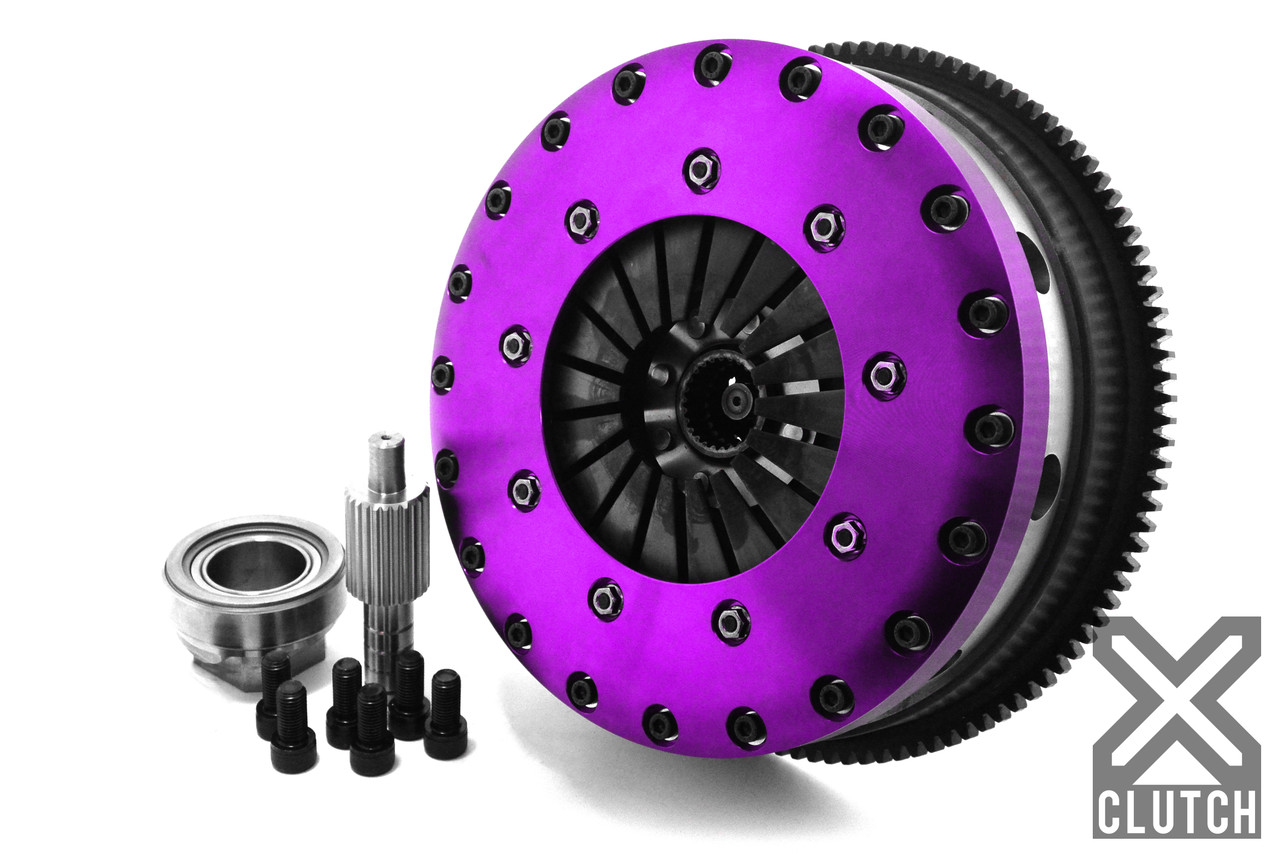 BMW Clutch Kit Inc Chromoly Flywheel; 9 in. Twin Solid Organic Clutch Disc - XClutch XKBM23596-2G