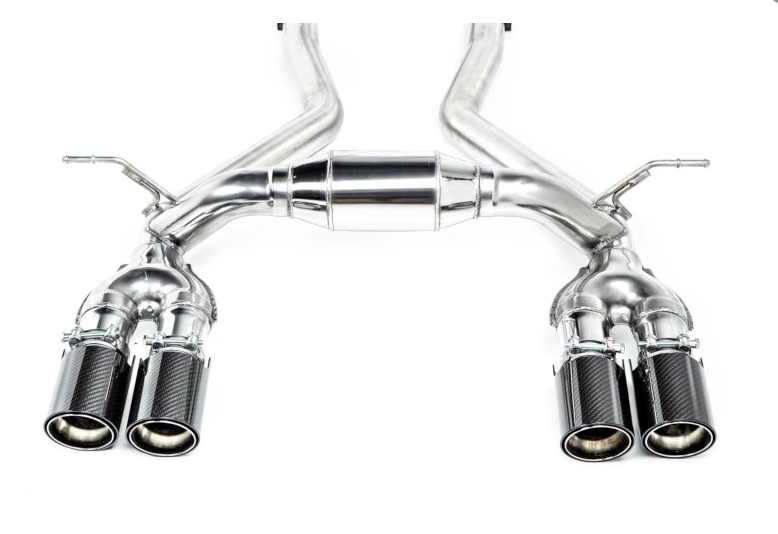 BMW Racing Exhaust System with Carbon Fiber Tips - Eisenmann B5462.20904.C