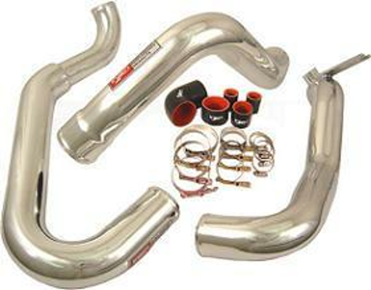 BMW Aluminum Wrinkle Red Intercooler Charge Pipe - Injen SES1116ICPWR