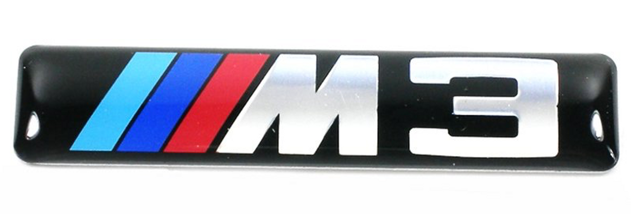 BMW M3 Fender Grille Emblem - Genuine BMW 51137893023
