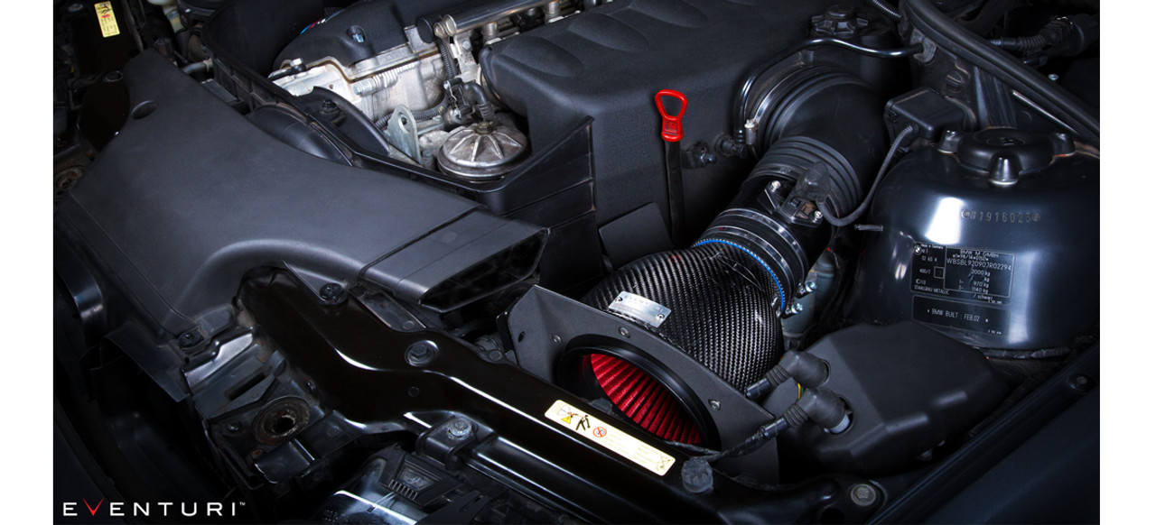 BMW Black Carbon Fiber Intake System - Eventuri EVE-E46-CF-INT