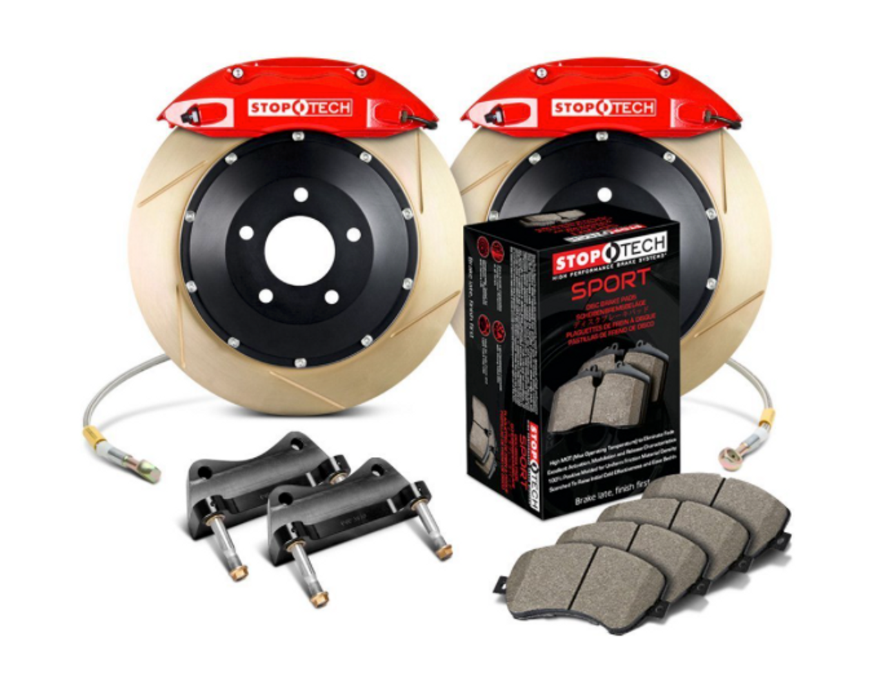 BMW Front Red 4 Piston Big Brake Kit - StopTech 83.137.4700.73