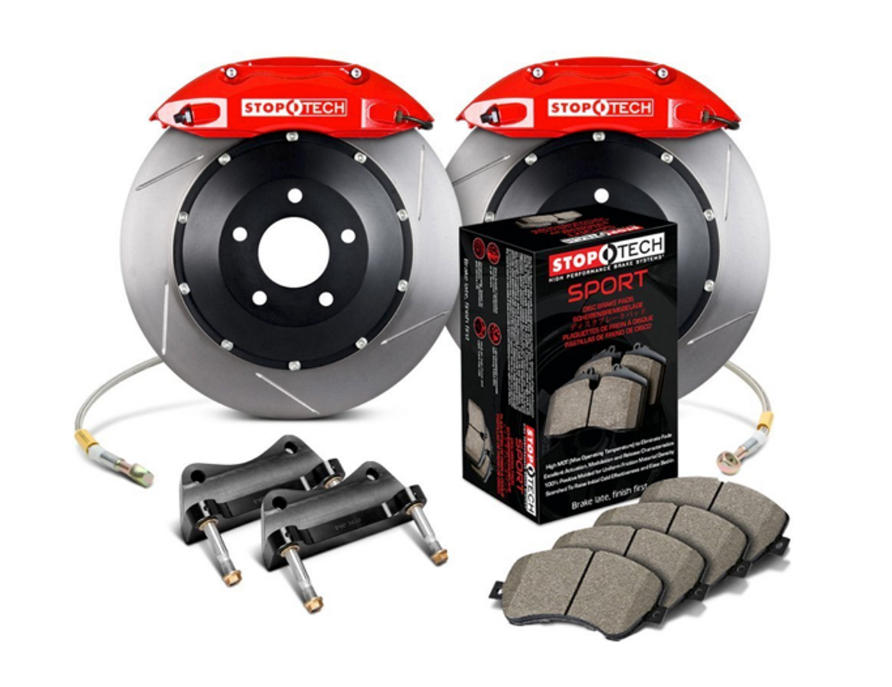 BMW Front Red 4 Piston Big Brake Kit - StopTech 83.137.4700.71