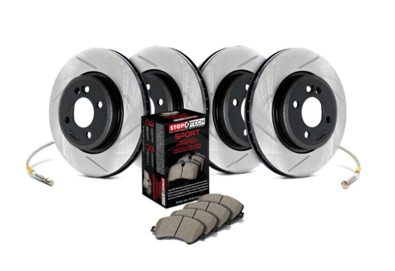 BMW Front and Rear Sport Slotted Brake Kit - StopTech 977.34004