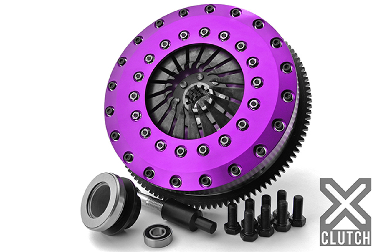 BMW Clutch Kit Inc Chromoly Flywheel; 9 in. Twin Solid Organic Clutch Disc - XClutch XKBM23550-2G