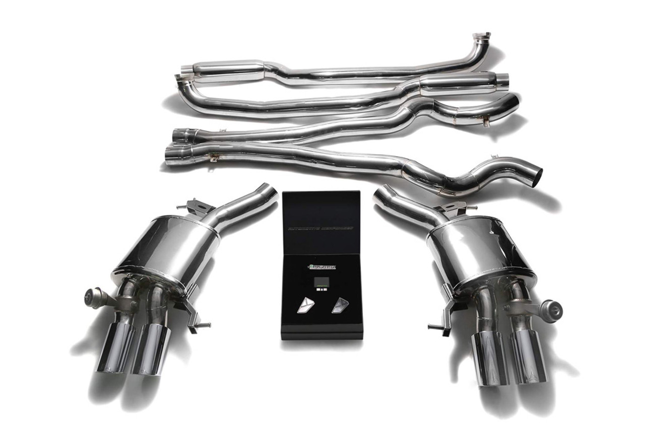 BMW M6 Stainless Steel Valvetronic Catback Exhaust System - Armytrix BMF6M-QS11C