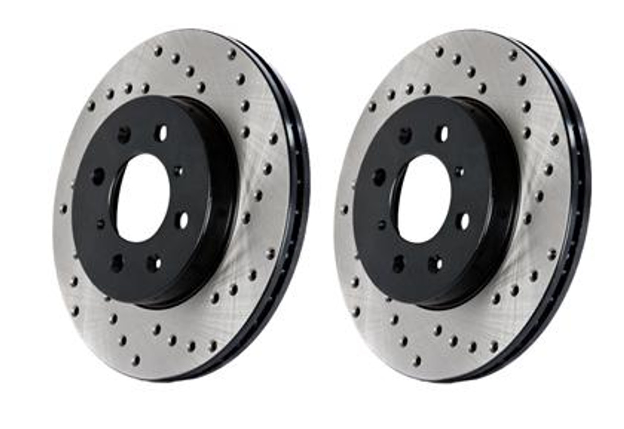 BMW Rear Right Sport Drilled Cryo Brake Rotor - StopTech 128.34037CR