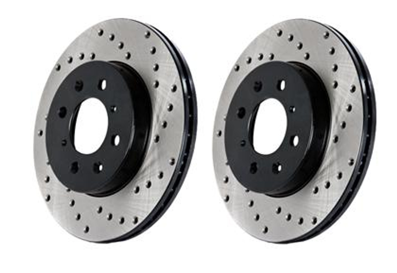 BMW Front Right Sport Drilled Cryo Brake Rotor - StopTech 128.34039CR