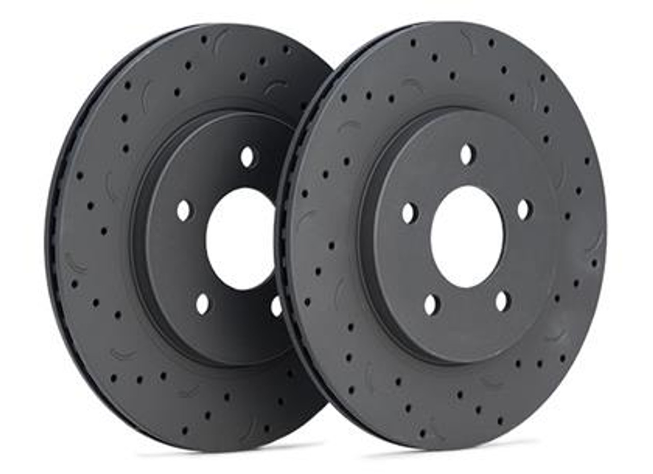 BMW Rear Talon Drilled and Slotted Brake Rotors - Hawk HTC4721