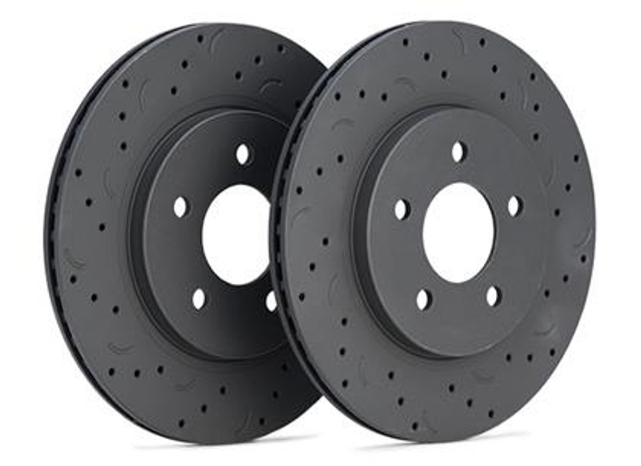 BMW Front Talon Drilled and Slotted Brake Rotors - Hawk Performance HTC4722