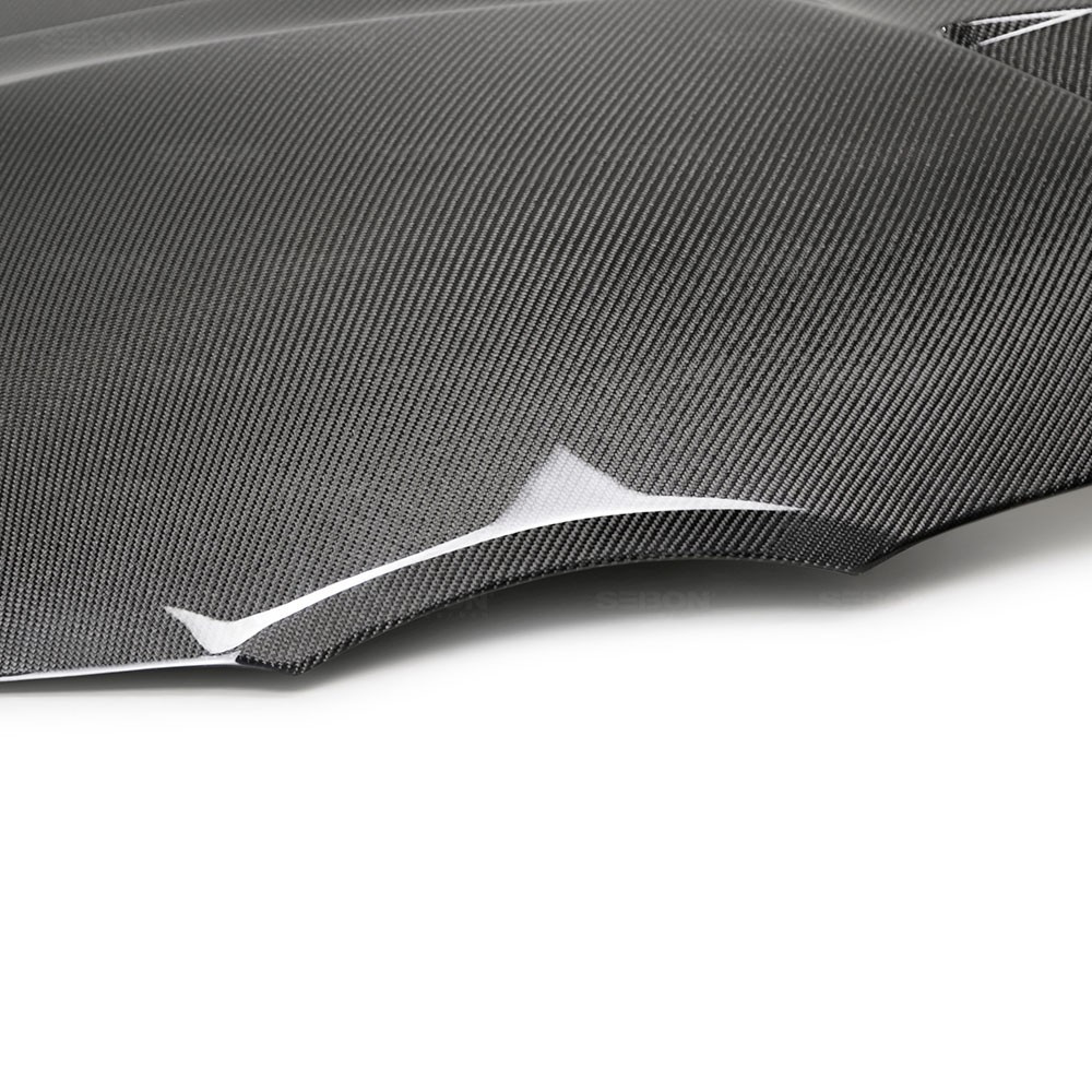 Toyota A90 TSII-Style Double Sided Carbon Fiber Hood - Seibon Carbon HD20TYSUP-TSII-DS