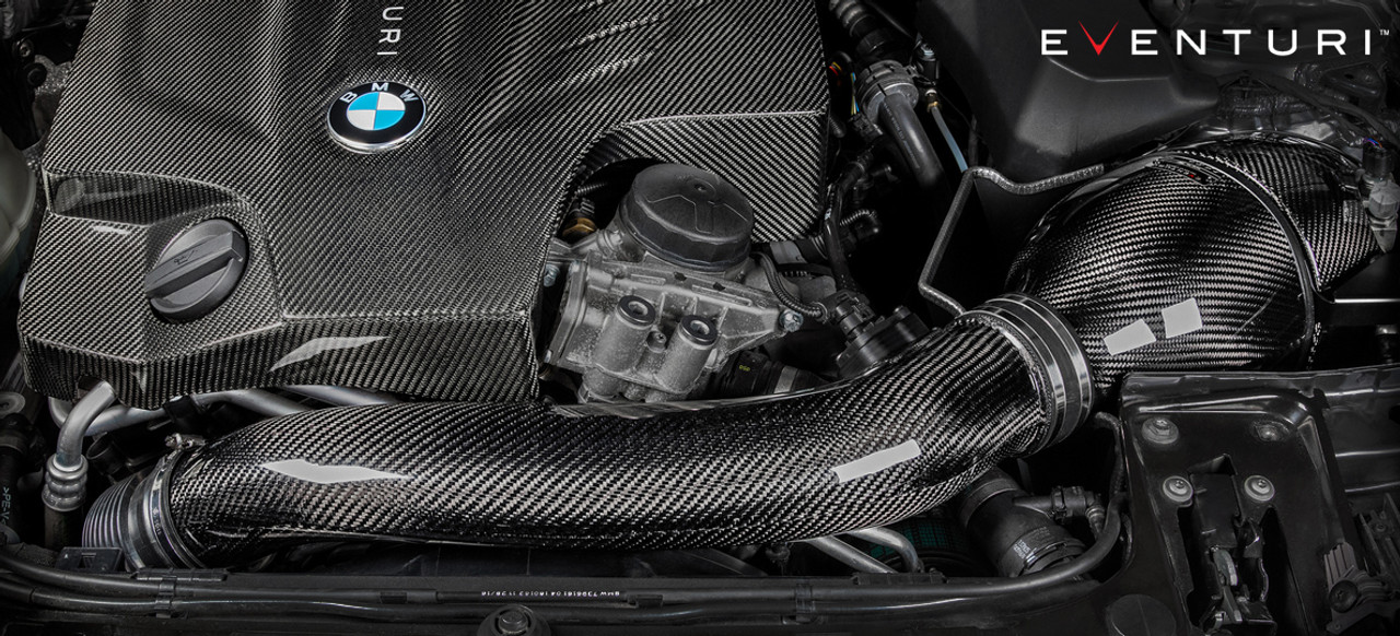 BMW Black Carbon Fiber Intake - Eventuri EVE-N55V2-CF-INT