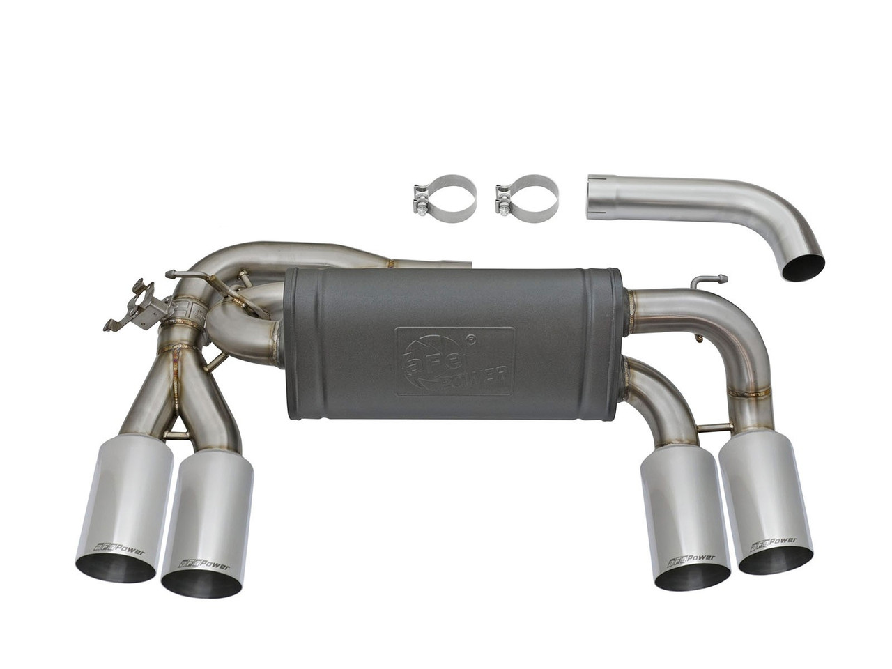 BMW MACH Force-Xp 3in to 2.5in 304 Stainless Steel Axle-Back Exhaust System - aFe POWER 49-36333-P