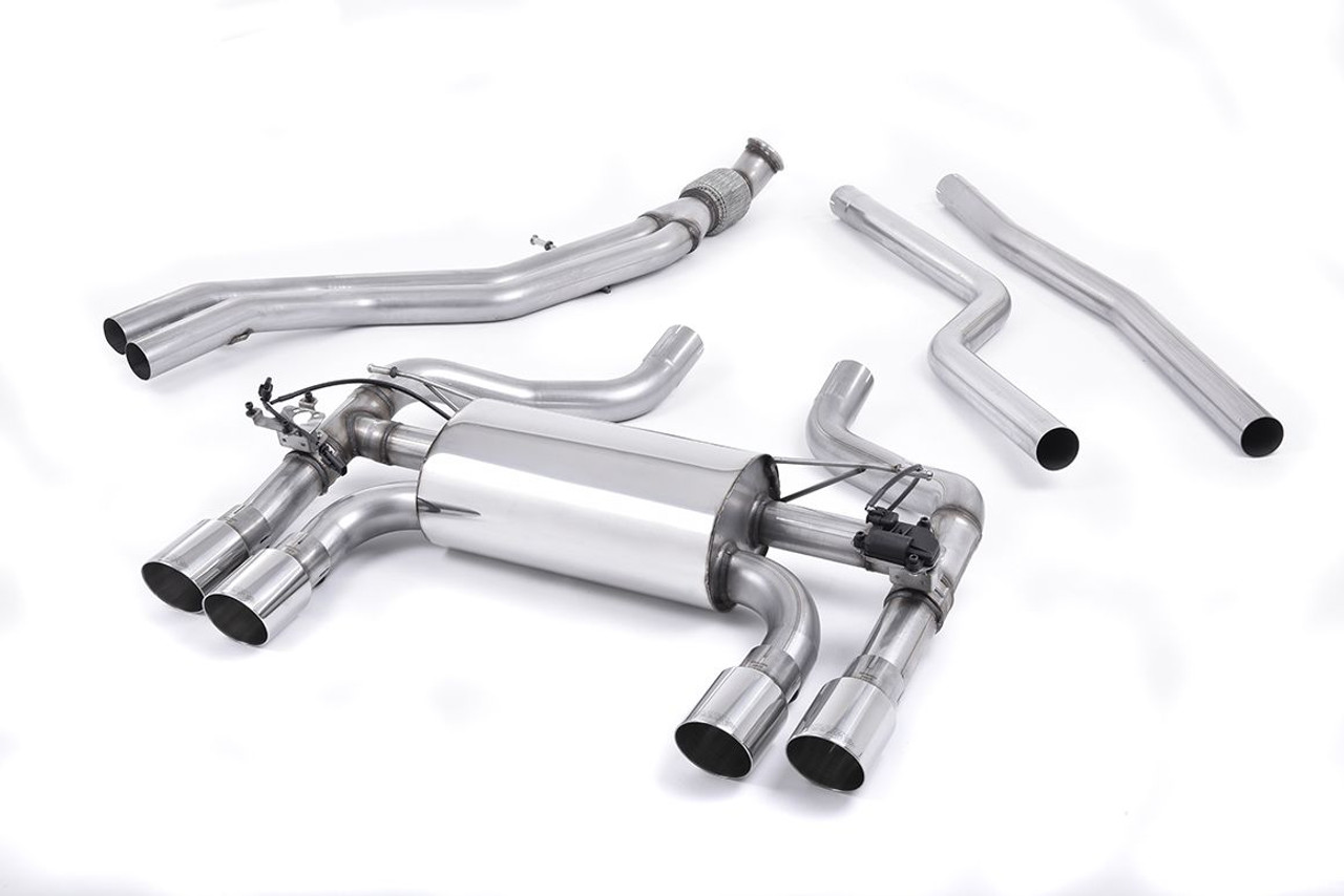 BMW Performance Street Cat Back Exhaust with Polshed Tips - MillTek SSXBM1033
